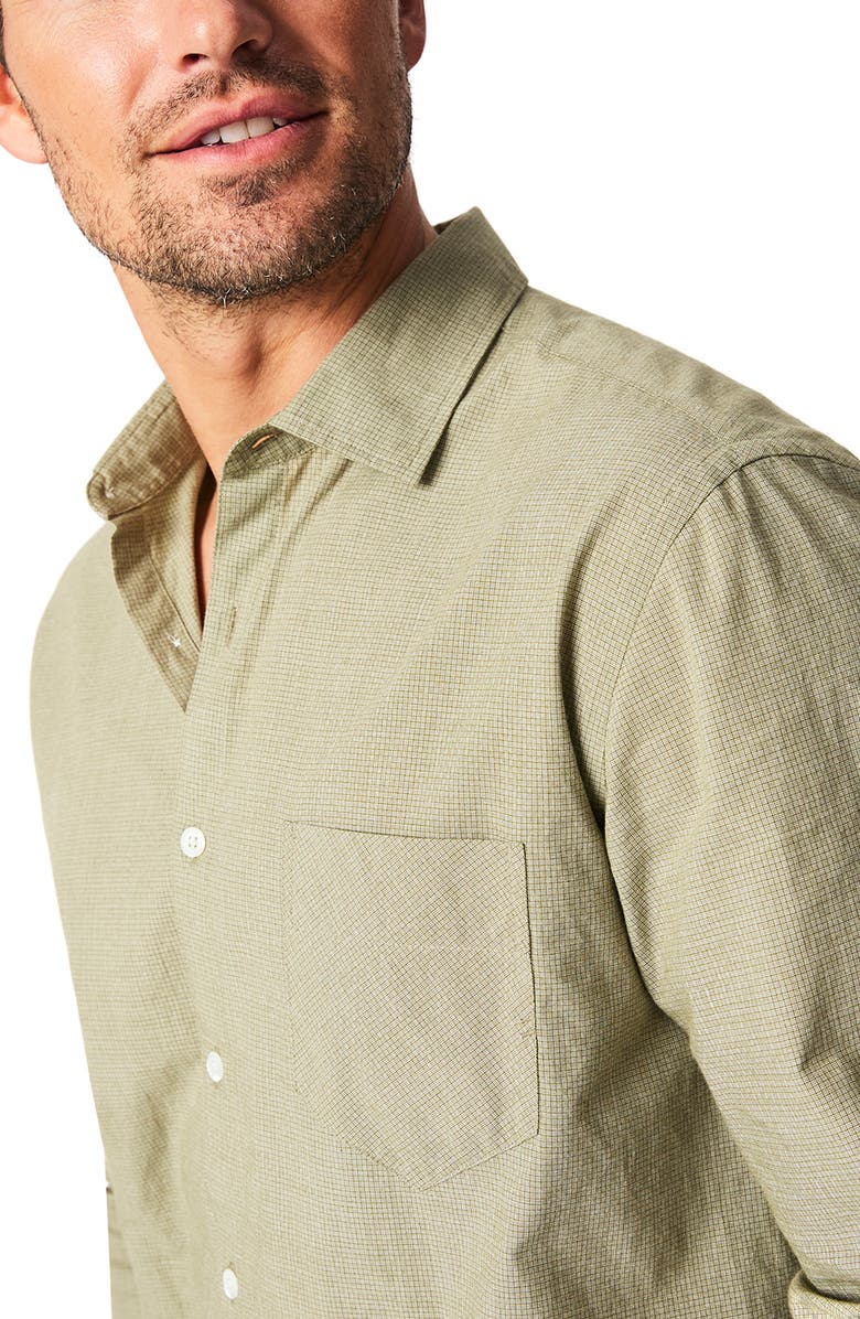 Billy Reid John Basket Weave Pattern Button-Up Shirt, Alternate, color, 