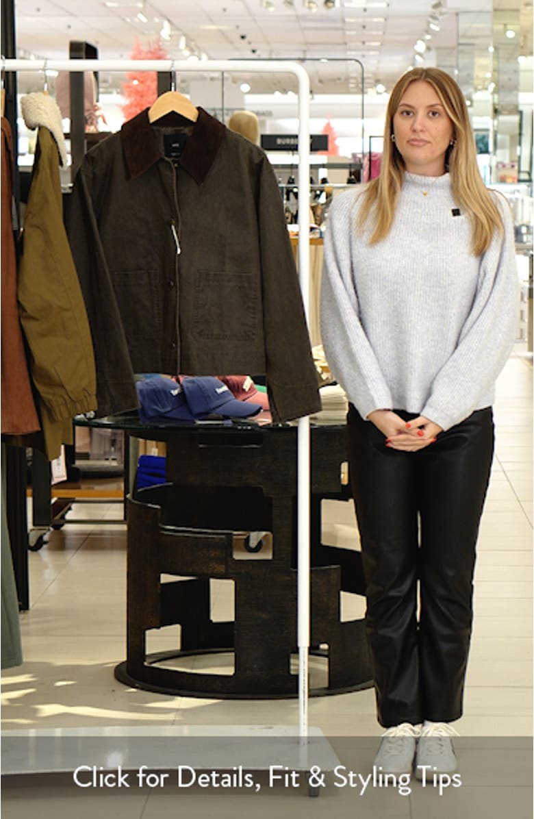 Corduroy Collar Denim Jacket, sales video thumbnail