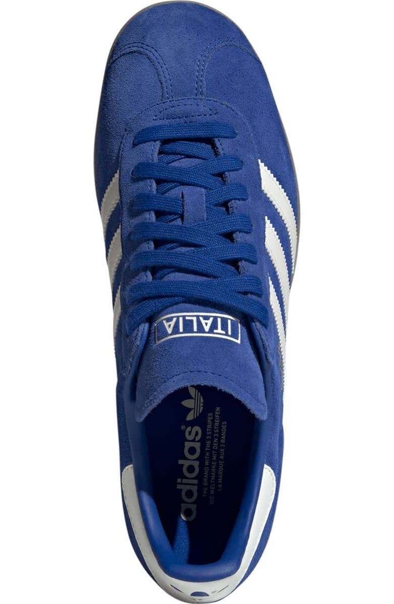 adidas Originals Men's adidas Originals Blue Italy National Team Team Gazelle Shoes, Alternate, color,