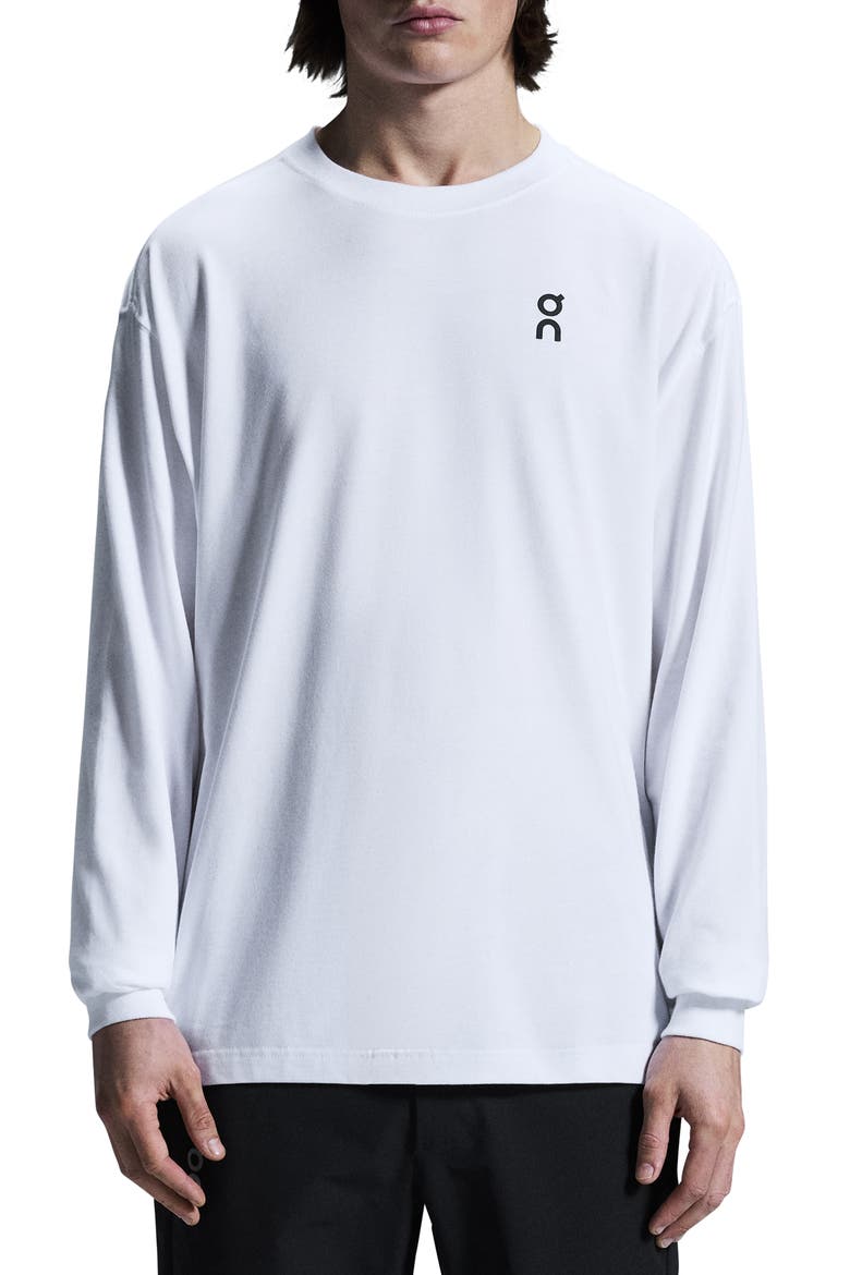 Club Long-T Organic Cotton T-Shirt, Main, color, WHITE
