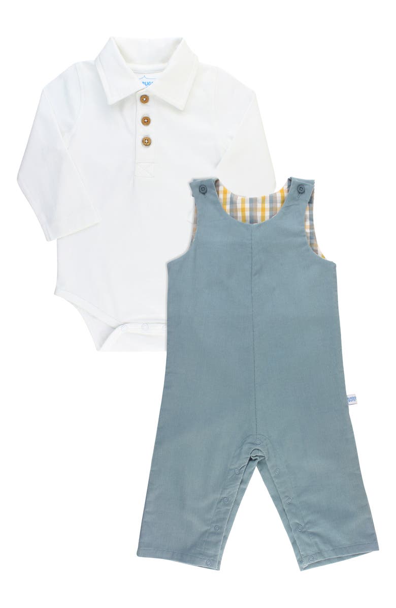 RuggedButts Bodysuit & Overalls Set, Main, color,
