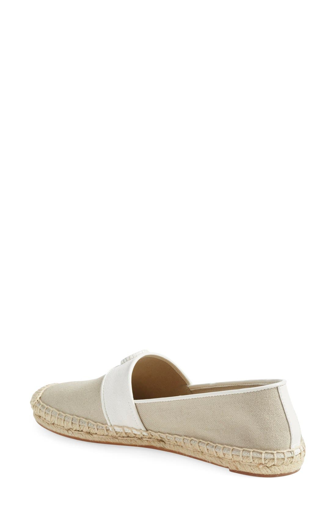 'Lacey' Espadrille Flat (Nordstrom Exclusive), Alternate, color, KHAKI/ IVORY