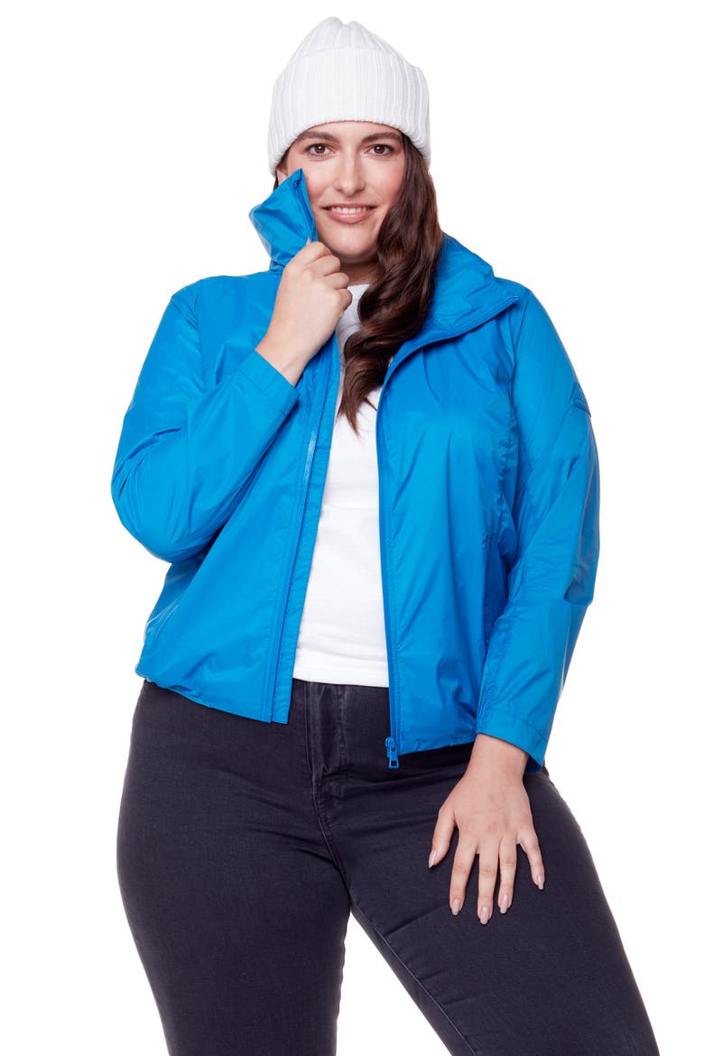 PELLY PLUS SIZE - Recycled Ultralight Windshell Jacket, Main, color, BLUE