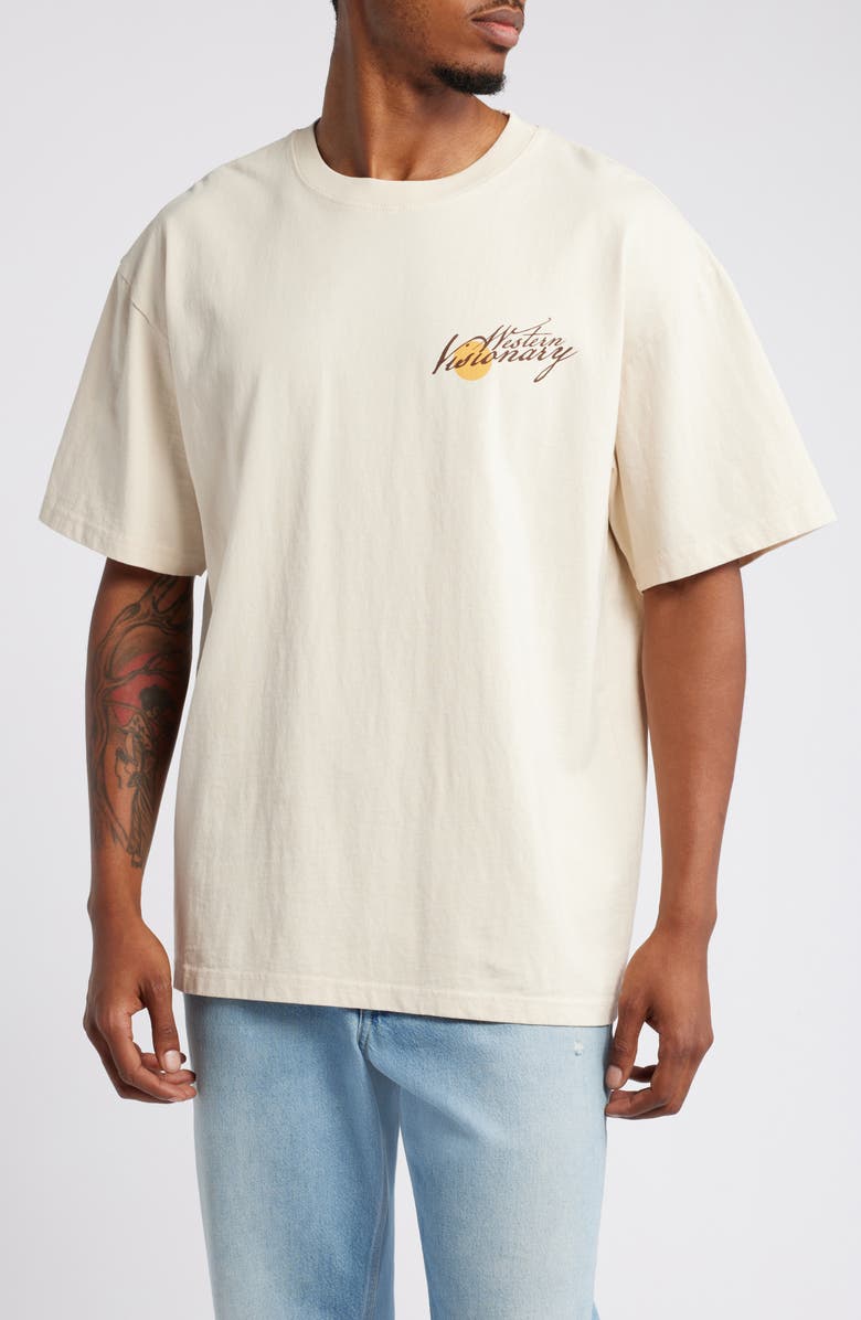 ID Supply Co Western Visionary Oversize Graphic T-Shirt, Main, color, Cream