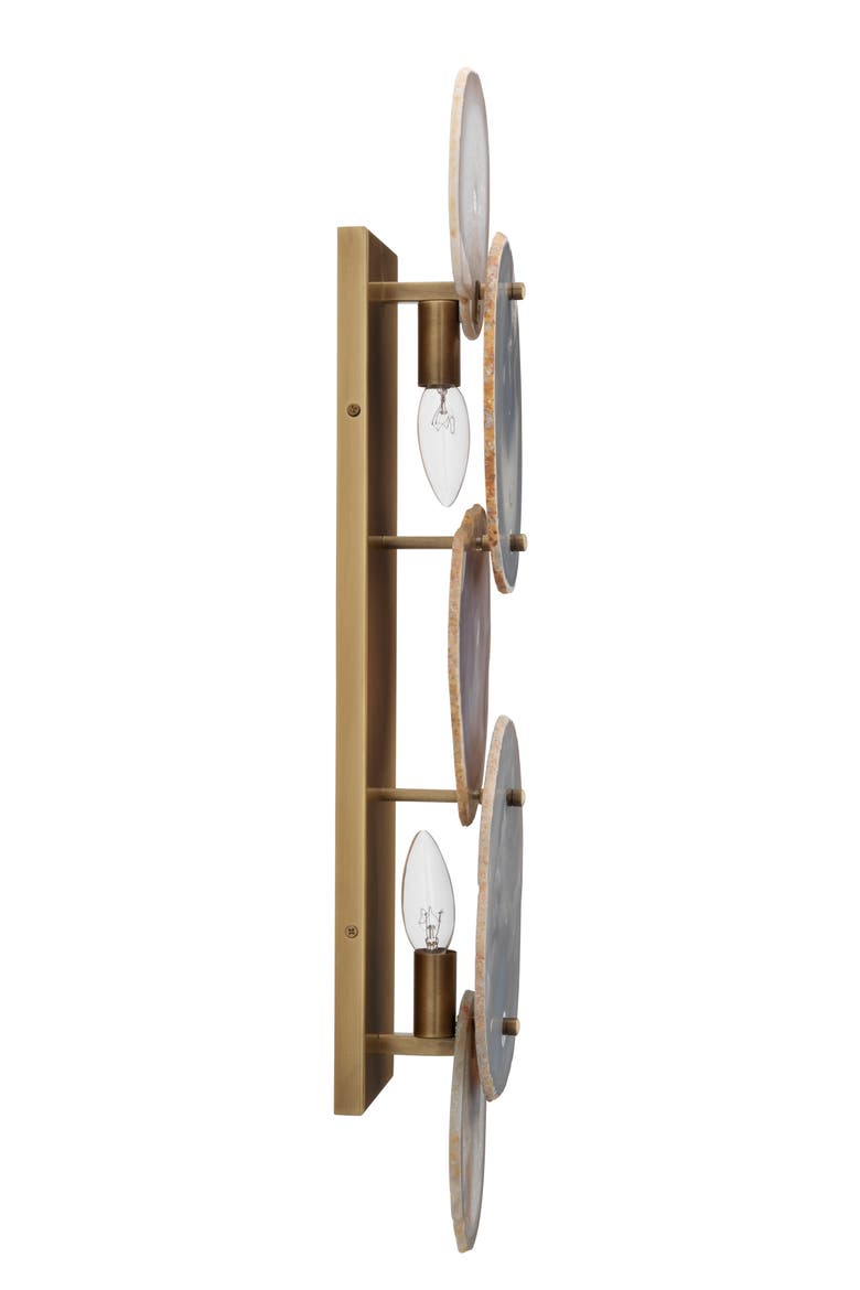 Trinity Wall Sconce, Agate, Alternate, color, Purple