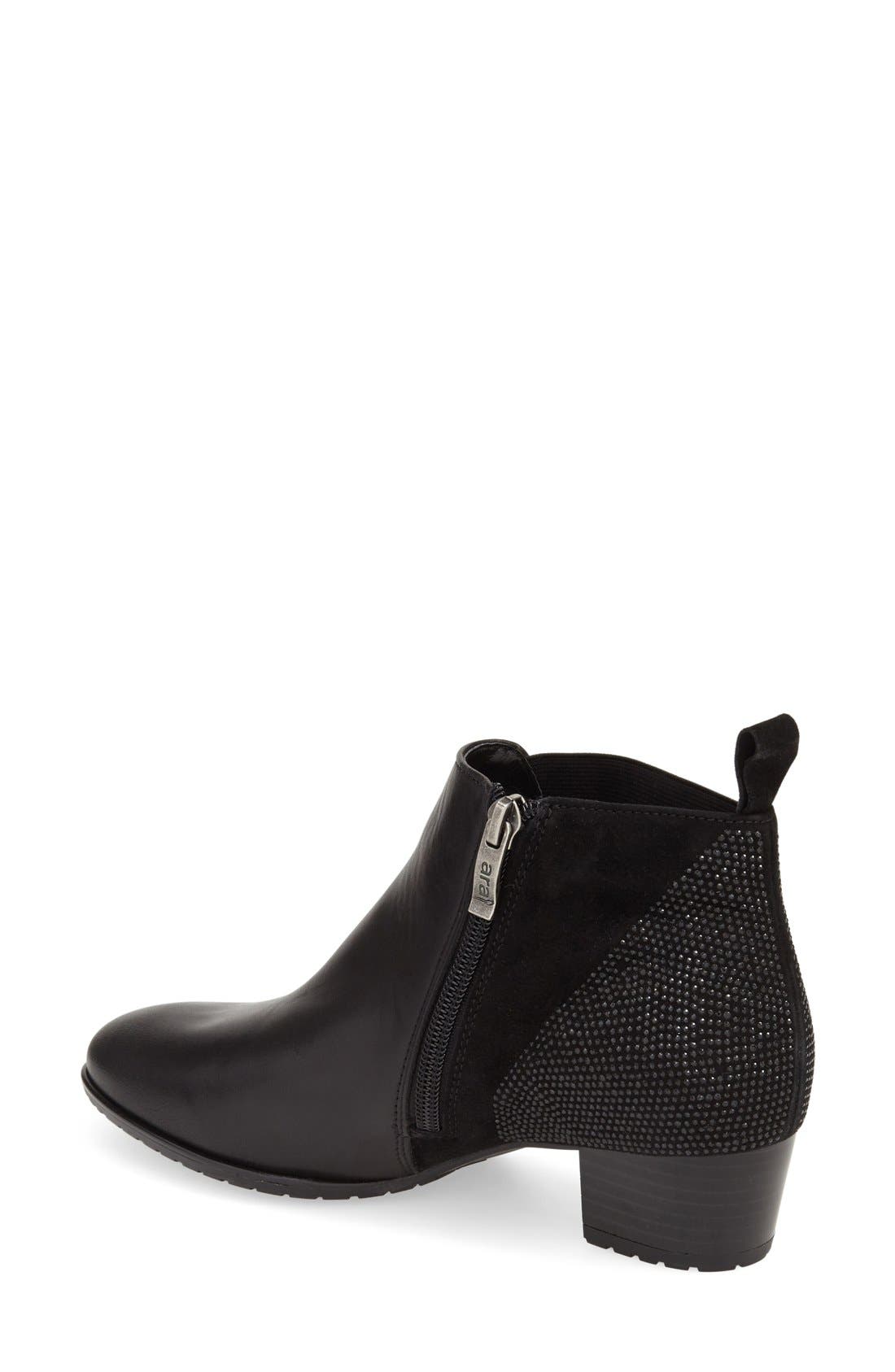 'Patty' Block Heel Boot, Alternate, color, BLACK LEATHER