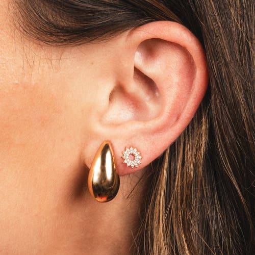 The Lovery Fine Jewelry Diamond Sun Stud Earrings In Gold