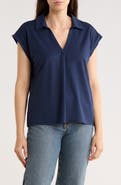 Bobeau Short Sleeve Knit Top