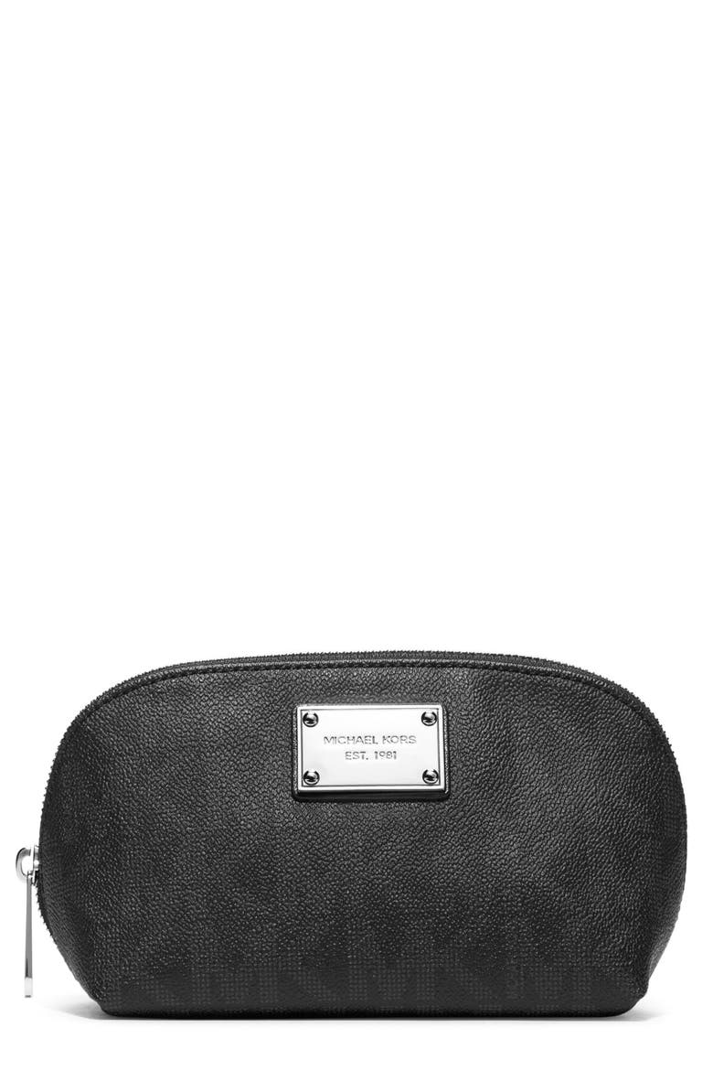 'Jet Set' Travel Case, Main, color, BLACK