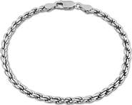 DELMAR Diamond Cut Rope Chain Bracelet