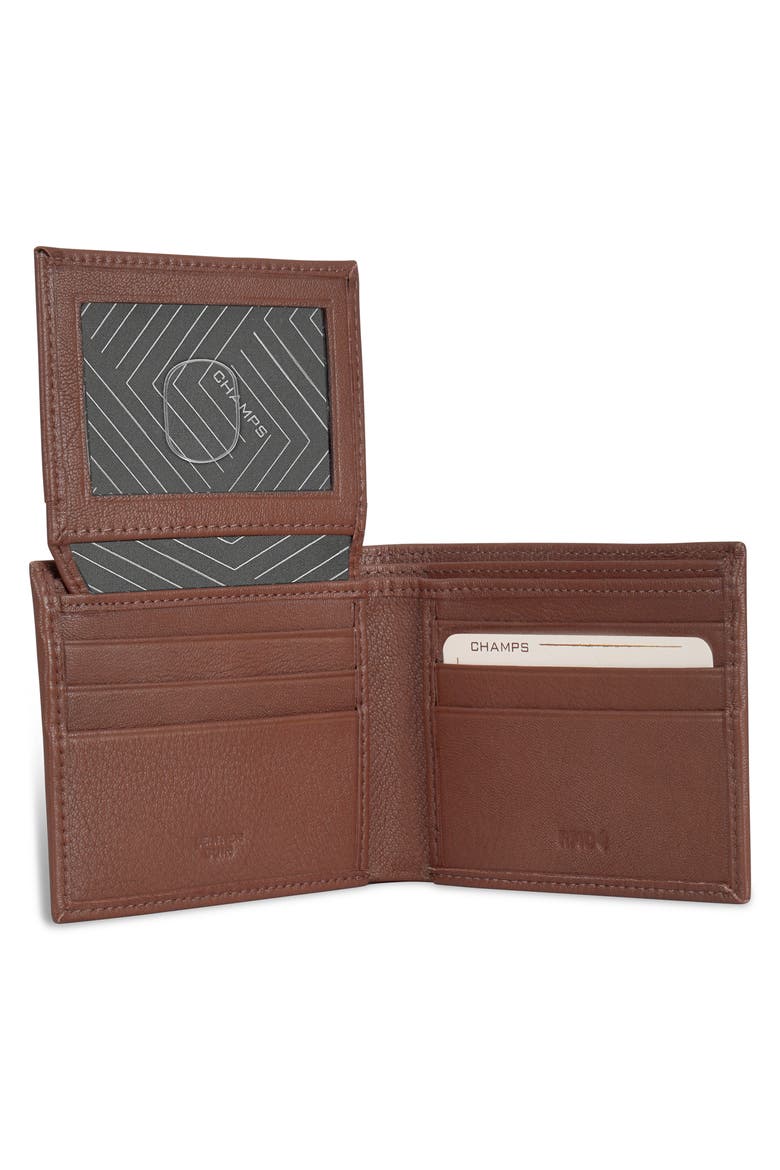 Onyx ID Flap Leather Bifold Wallet, Alternate, color, BROWN
