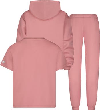 Kids' Logo Pullover Hoodie, T-Shirt & Joggers Set