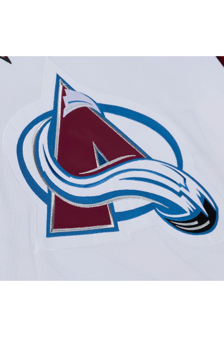 Men's Mitchell & Ness Patrick Roy White Colorado Avalanche 1995 Power Play Jersey, Alternate, color, White
