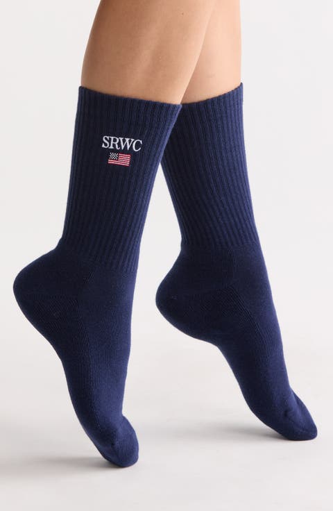 Nautical Crew Socks