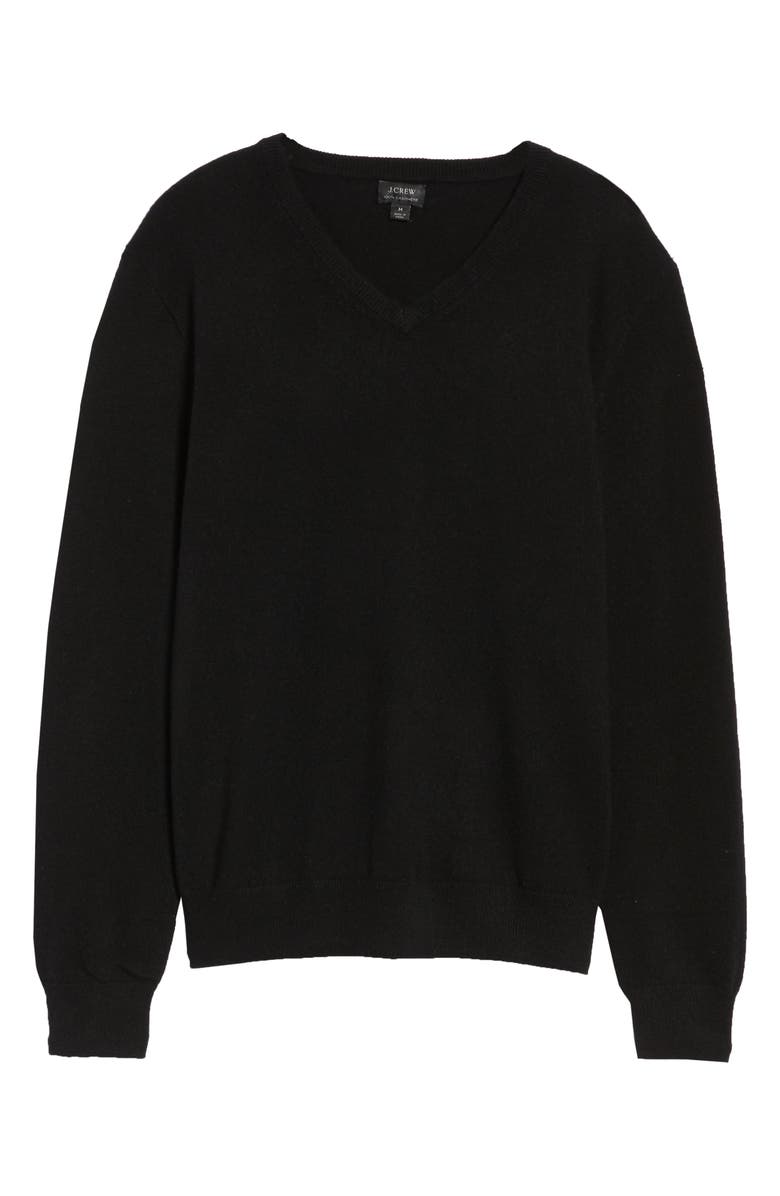 J.Crew Everyday Cashmere Regular Fit V-Neck Sweater, Alternate, color, 