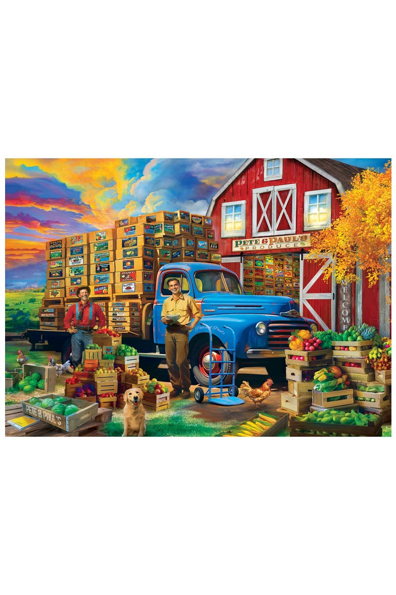 Pete & Paul's Produce 1000 Piece Puzzle, Alternate, color, Multicolor