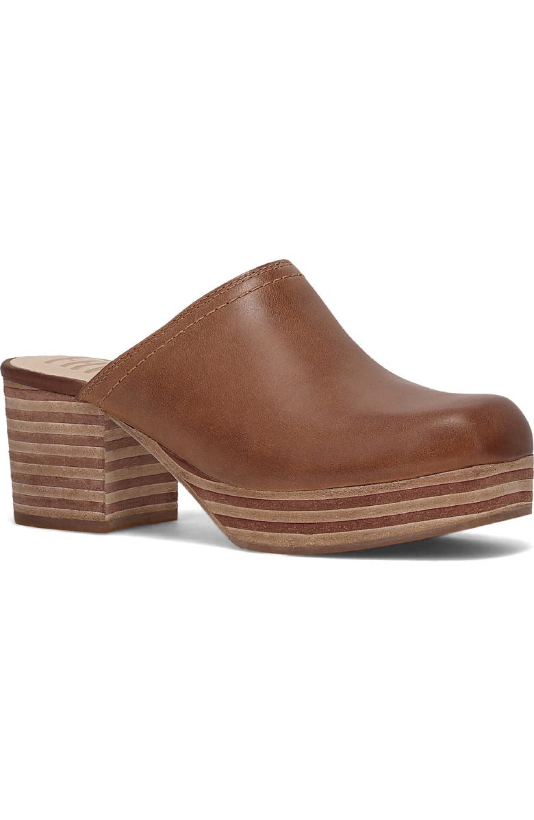 Frye Campus Leather Clog, Main, color, Saddle