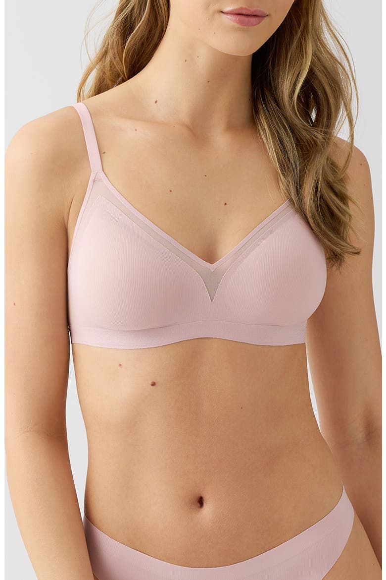 b.wow'd Modern Wirefree Bra, Main, color, BLUSH PINK