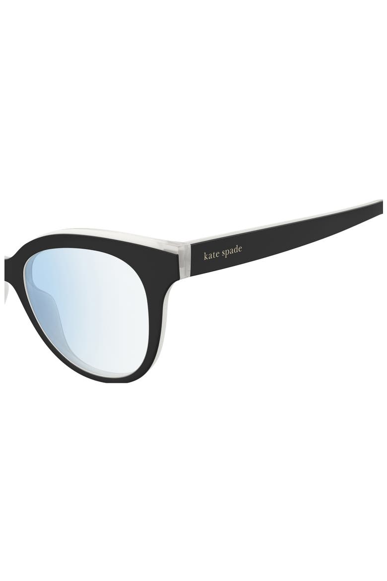 everlee 50mm blue light blocking reading glasses, Alternate, color, BLACK BEIGE/ DEMO LENS