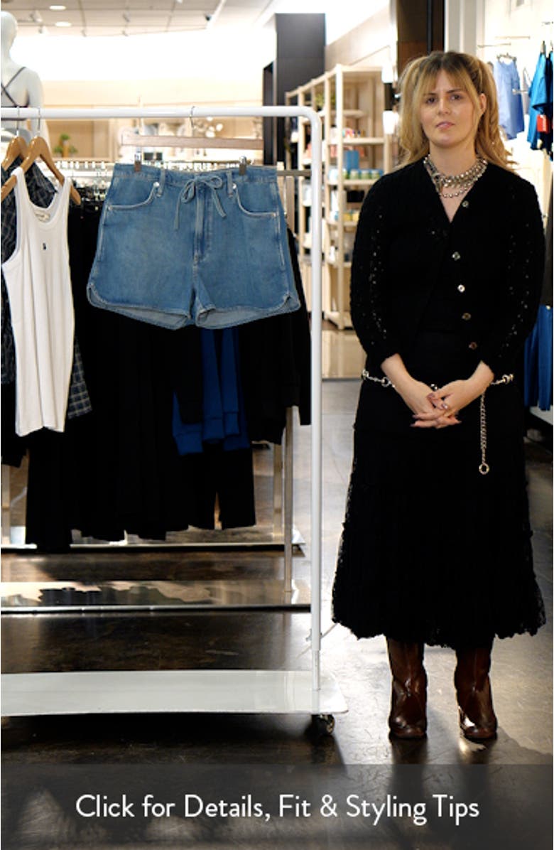 Nolan Drawstring Denim Shorts, sales video thumbnail