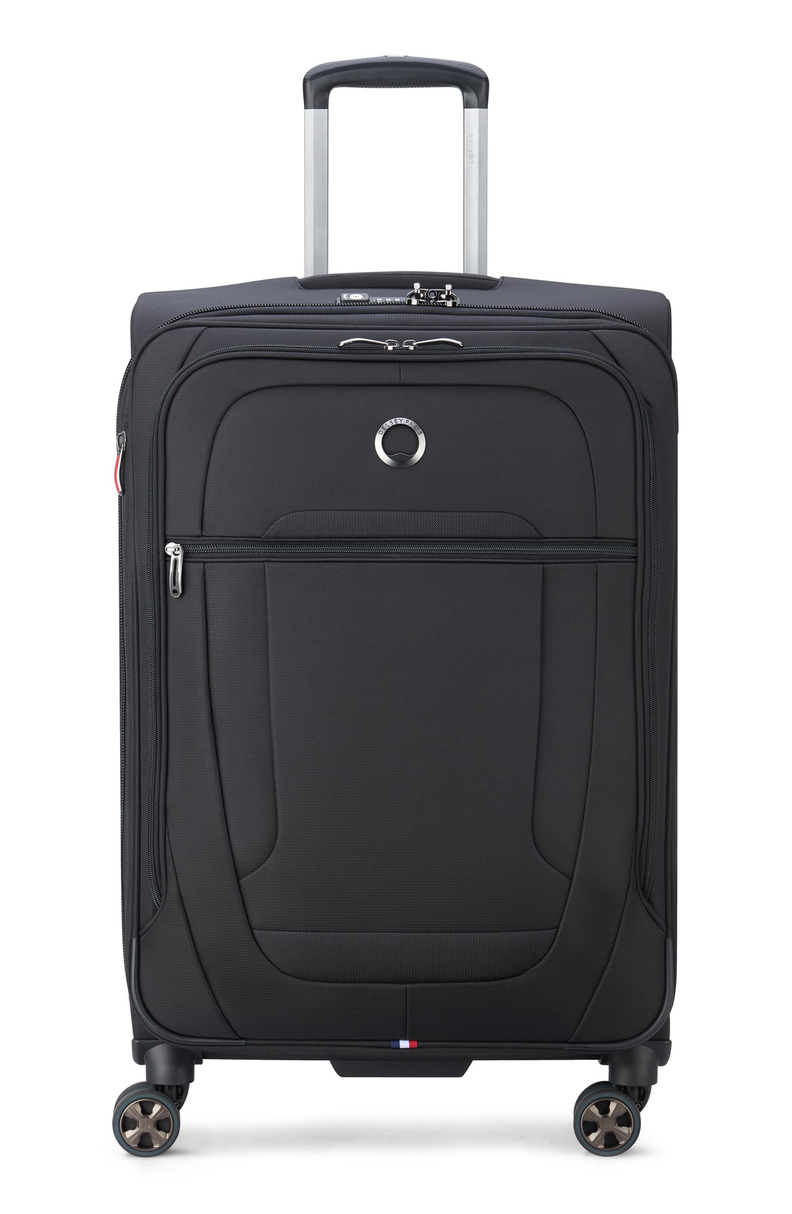 DELSEY Helium DLX 25-Inch Softside Spinner Luggage, Main, color, Black