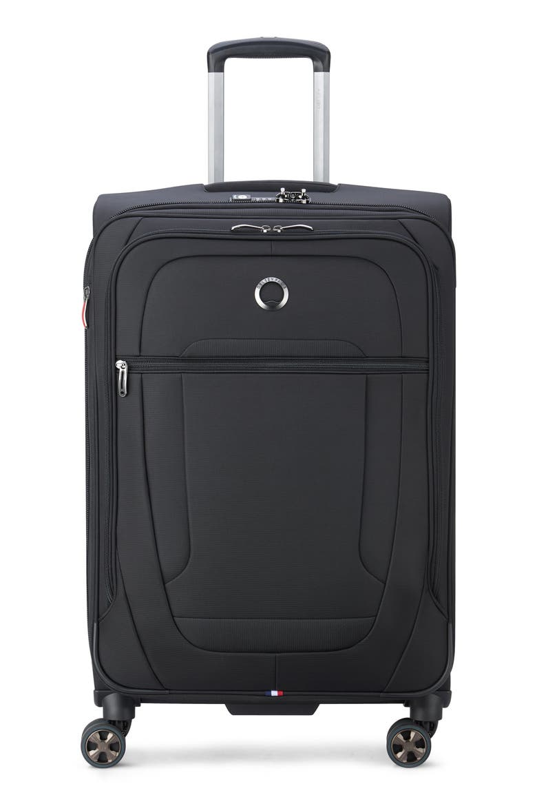 Helium DLX 25-Inch Softside Spinner Luggage, Main, color, BLACK
