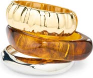 NATASHA Set of 3 Bangle Bracelets