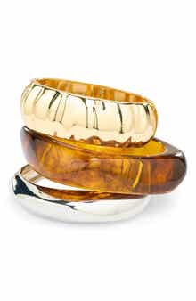 NATASHA Set of 3 Bangle Bracelets