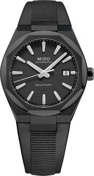 MIDO Multifort 8 One Crown Automatic Rubber Strap Watch, 40mm