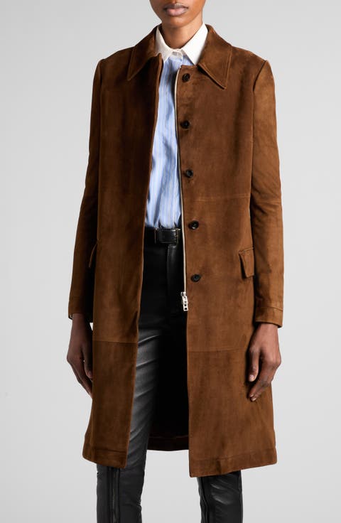 Suede Mac Coat