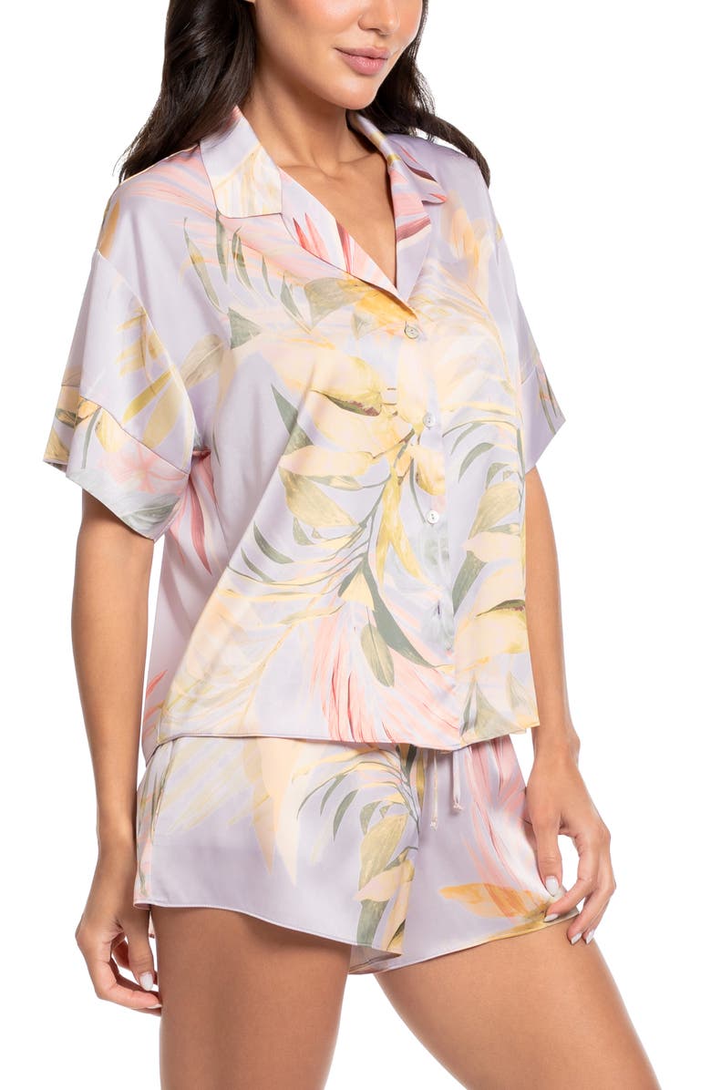 Midnight Bakery Satin Short Pajamas, Alternate, color, Purple