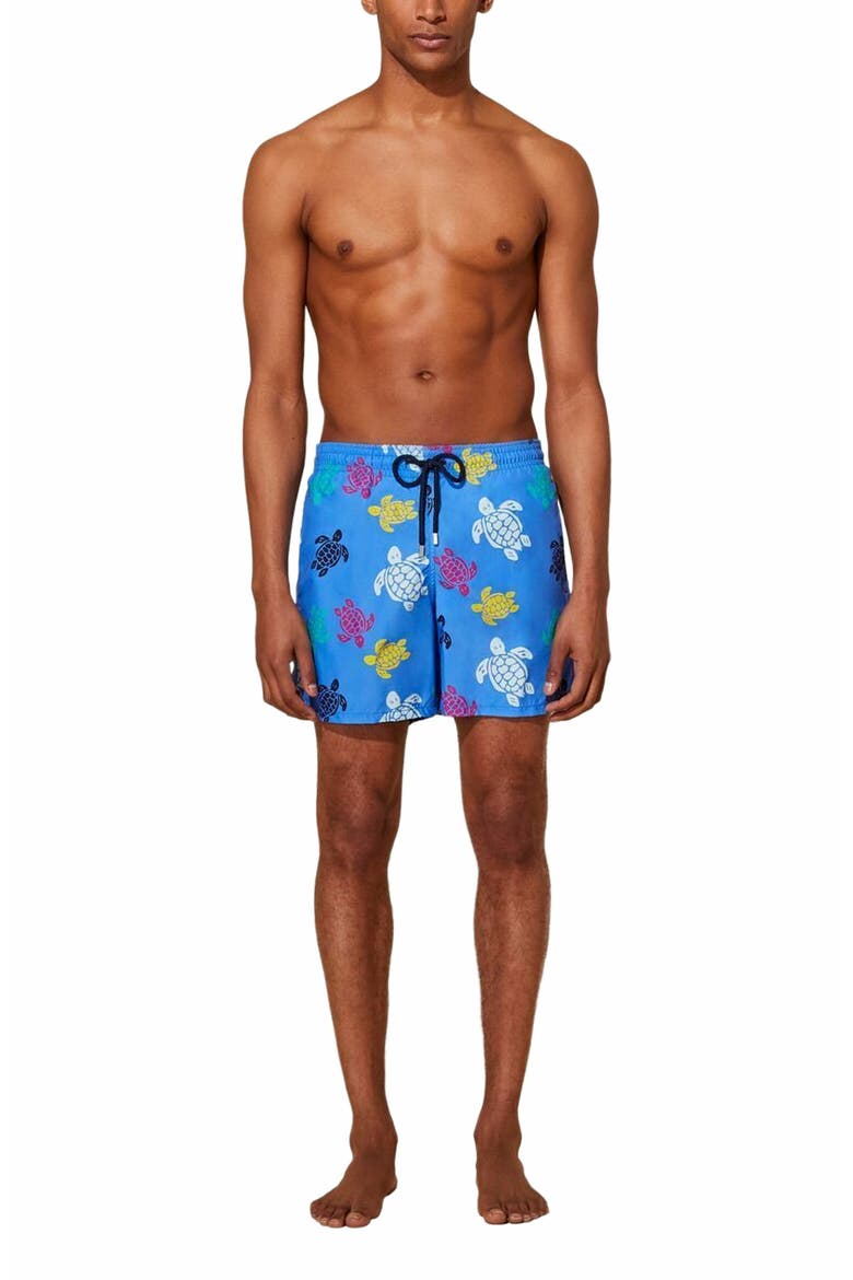 Men's Ronde Des Tortues Multicolore Swim Trunks, Main, color, FAIENCE