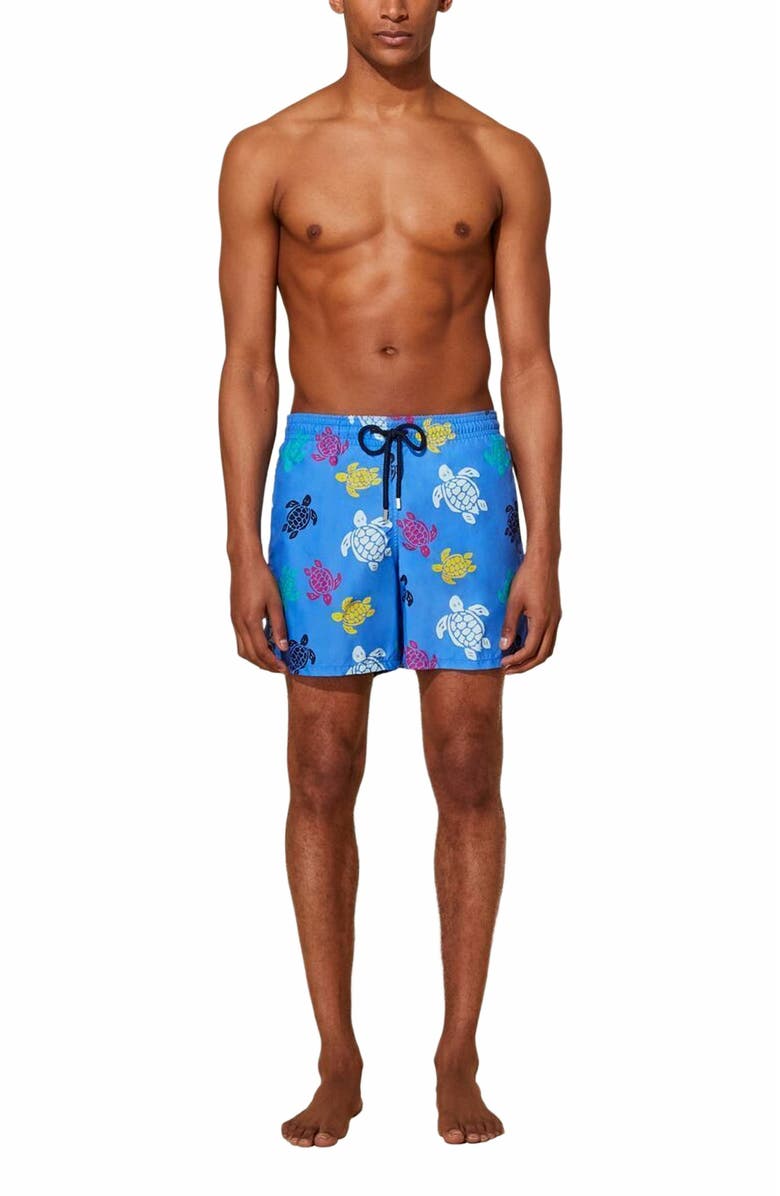 Vilebrequin Men's Ronde Des Tortues Multicolore Swim Trunks, Main, color, 