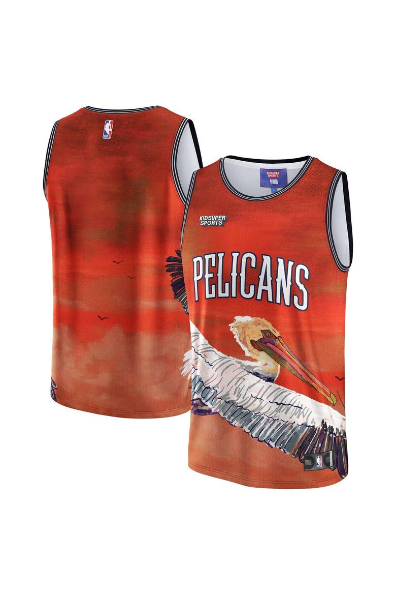 Unisex NBA & KidSuper Studios by Fanatics Red New Orleans Pelicans Hometown Jersey, Main, color, Red