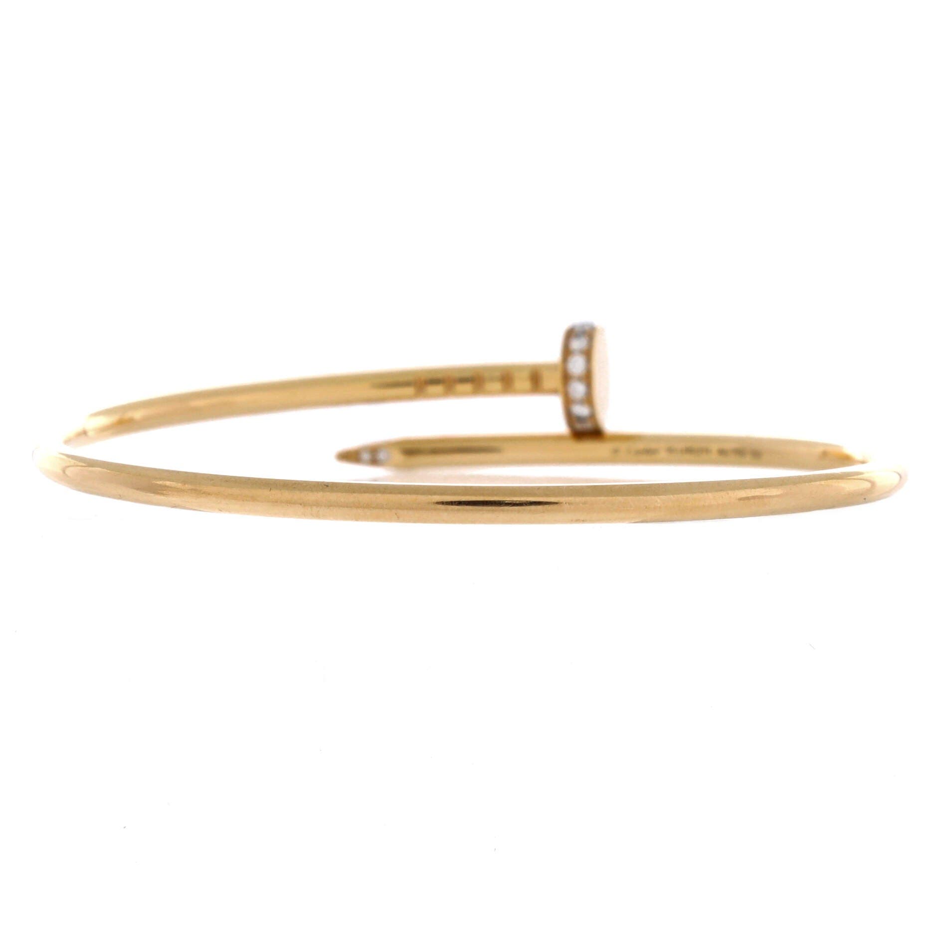 Juste un Clou Bracelet 18K Yellow Gold with Diamonds Small, Alternate, color, Metallic Gold