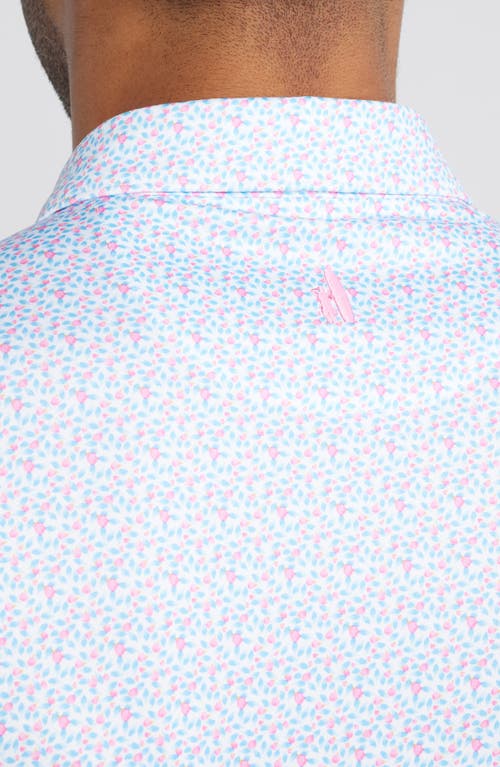 Johnnie-o Springwood Scatter Print Prep-formance Golf Polo In Cabo