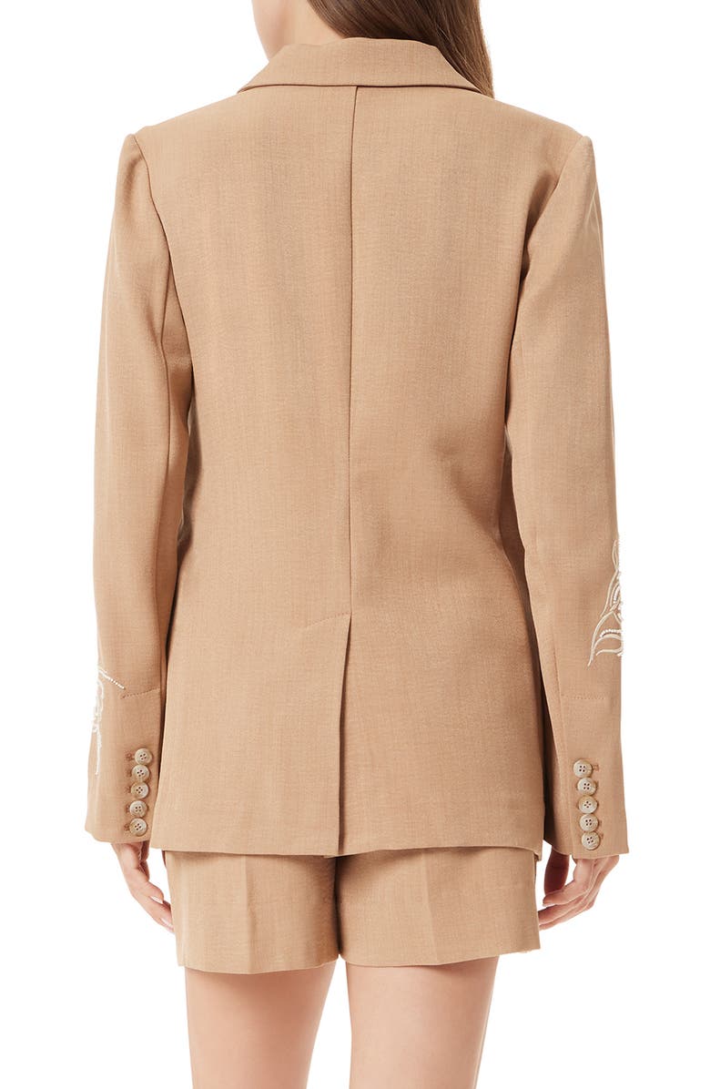 Sam Edelman Fallon Bead Detail Slim Blazer, Alternate, color, 