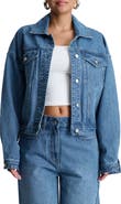 Naked Wardrobe Oversize Denim Trucker Jacket