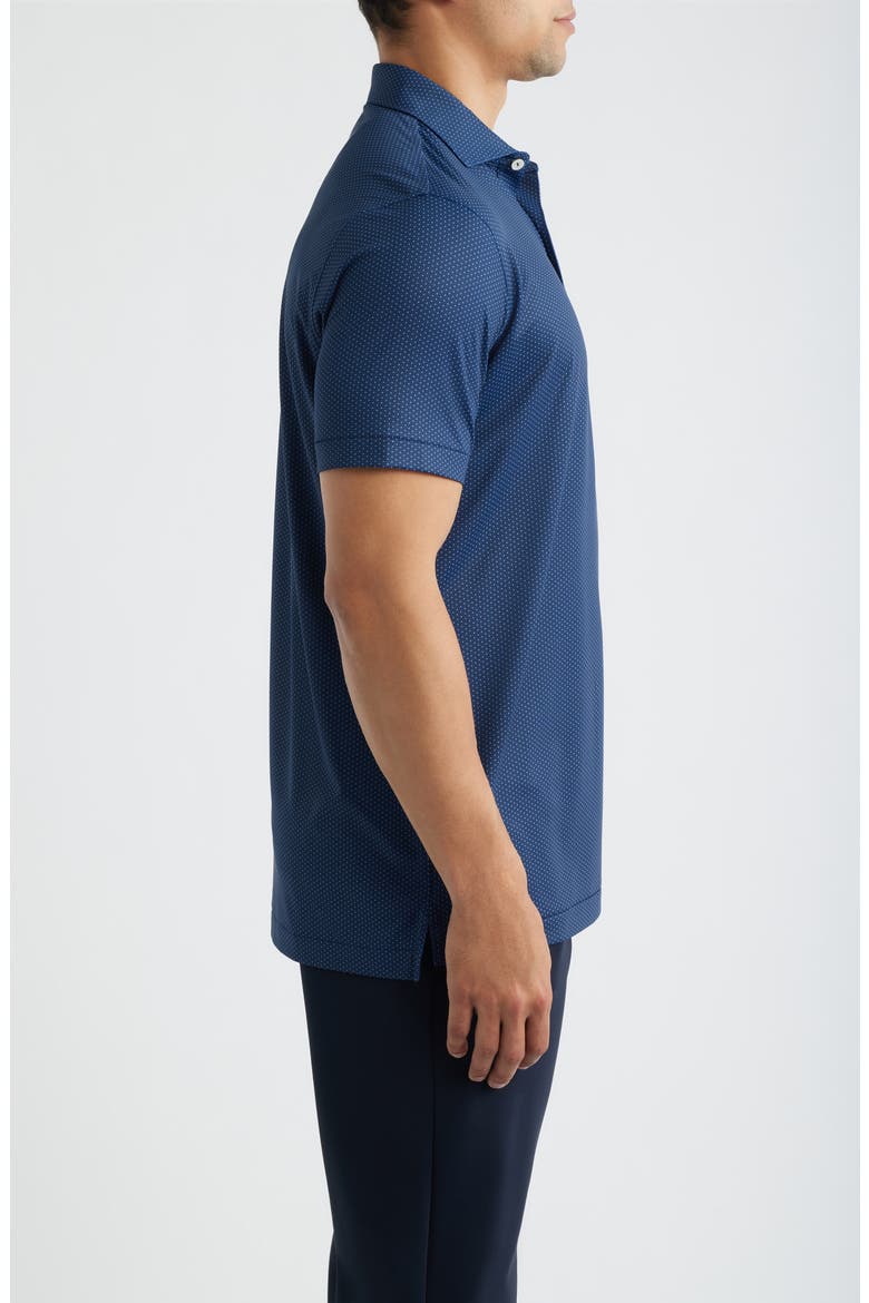 Fermata Microdot Performance Jersey Golf Polo, Alternate, color, NAVY
