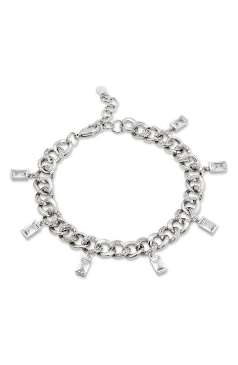 Curb Chain Fringe Bracelet