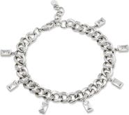 SAVVY CIE JEWELS Curb Chain Fringe Bracelet