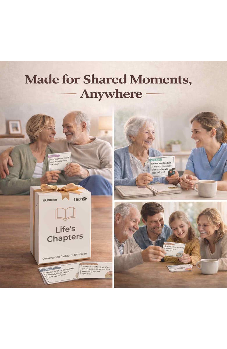 Quokka Memory and Conversation Cards for Seniors, Alternate, color, Alz160memory