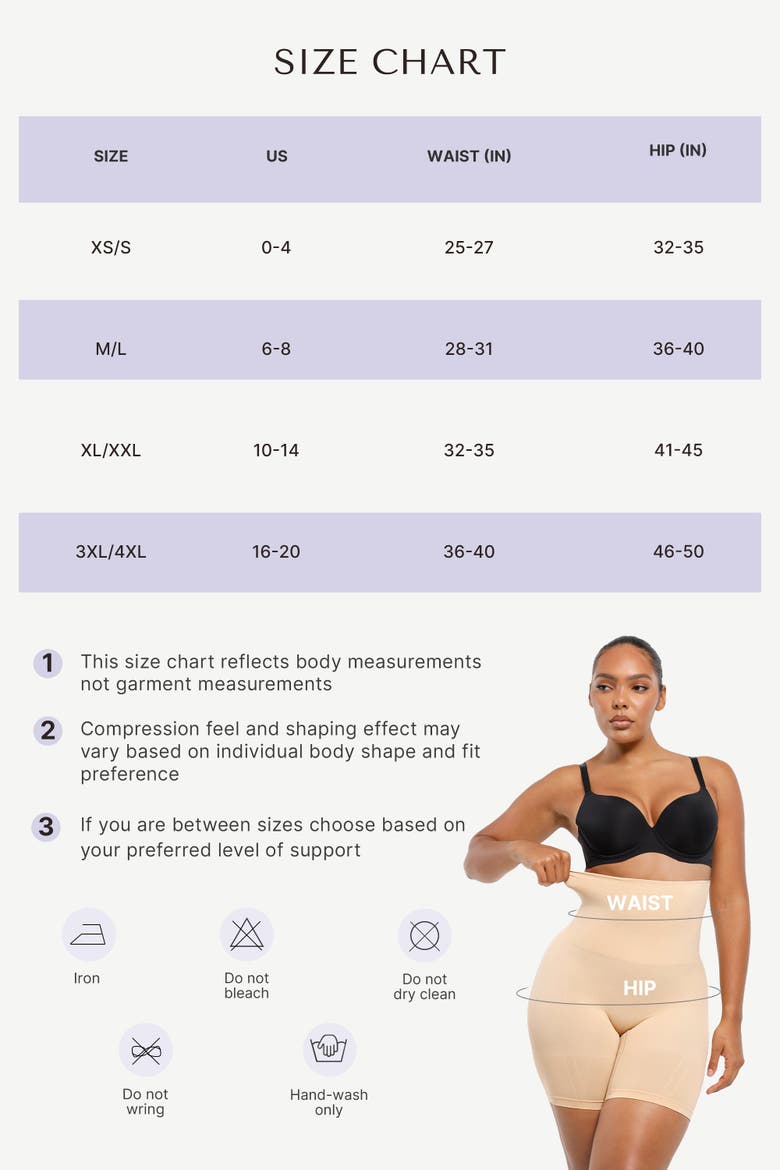 Everyday High Waist Shaping Shorts, Alternate, color, Nude