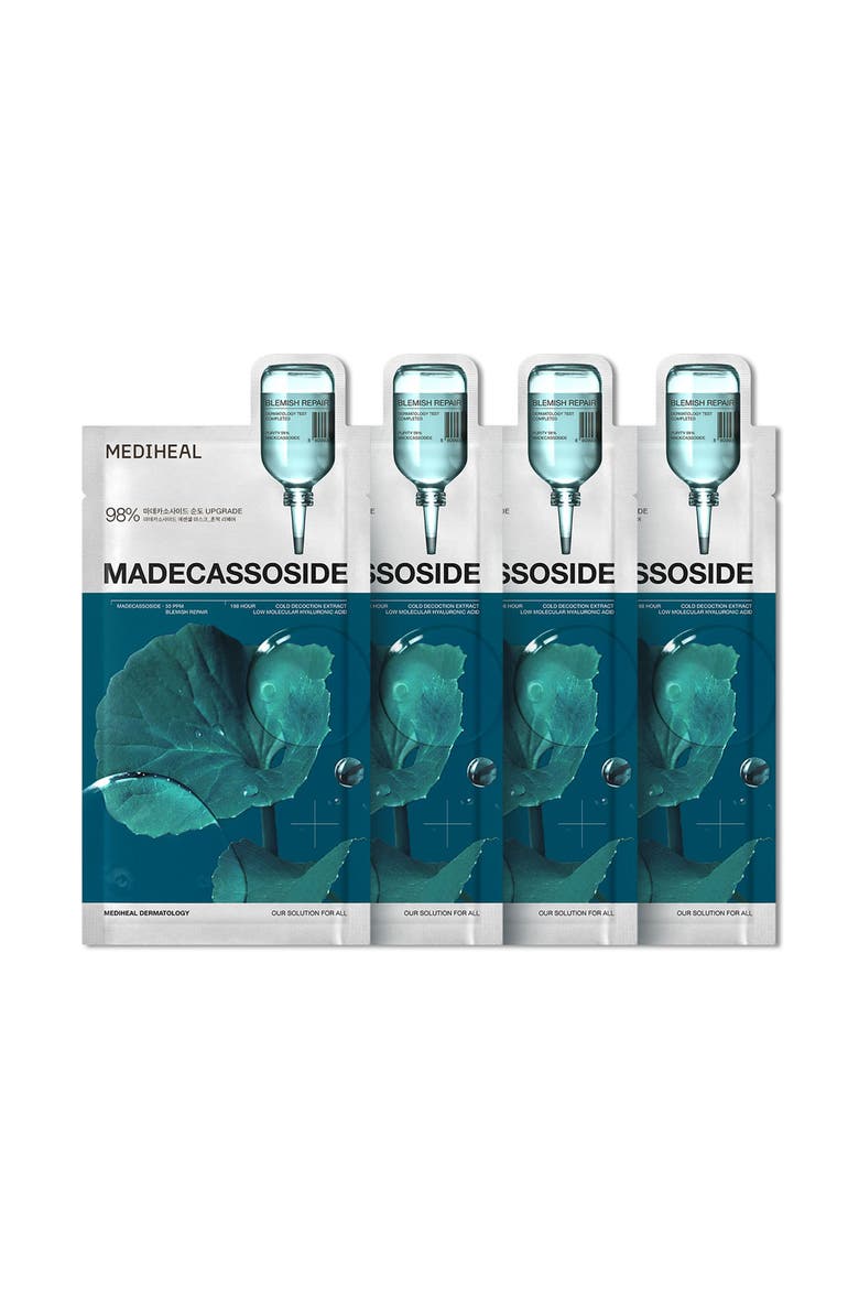 4-Pack Madeca Essential Masks, Main, color, TURQUOISE/ AQUA