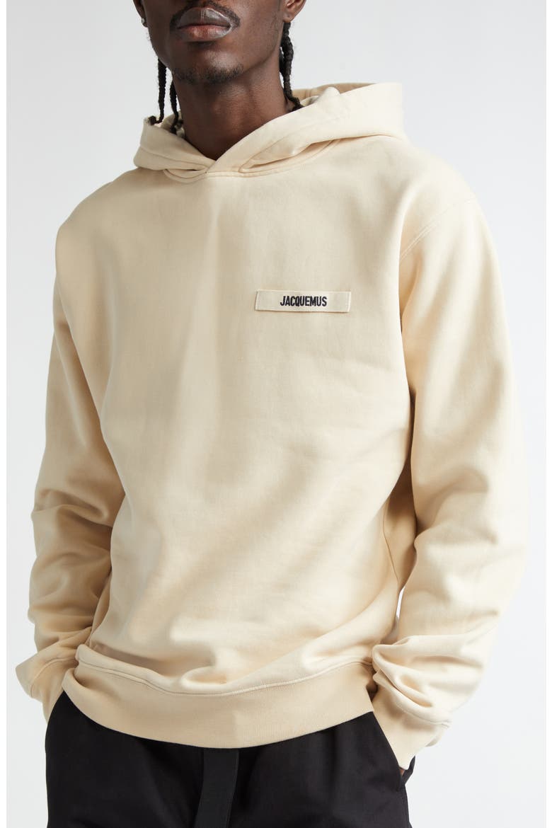 Le Hoodie Gros Grain Cotton Hoodie, Alternate, color, BEIGE 150