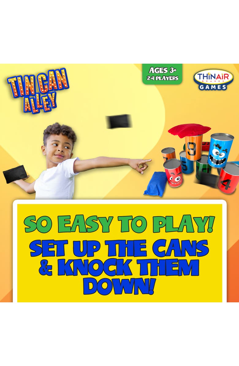 Thin Air Games Tin Can Alley, Bean Bag Toss, Alternate, color, Multicolored