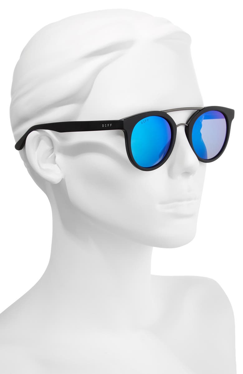DIFF Astro 49mm Polarized Aviator Sunglasses, Alternate, color, 
