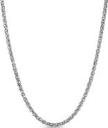 LuvMyJewelry Rivo Spiga Chain Necklace 925 Silver