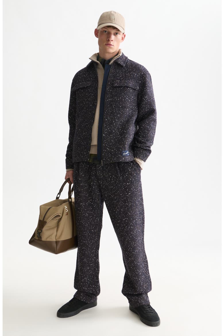 Tailored Tweed Jacket, Alternate, color, SKY CAPTAIN
