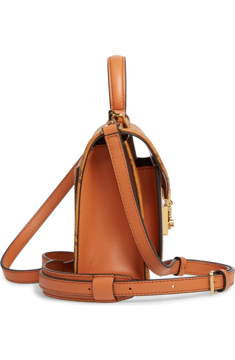 MCM Small Patricia Visetos Coated Canvas & Leather Satchel, Alternate, color,